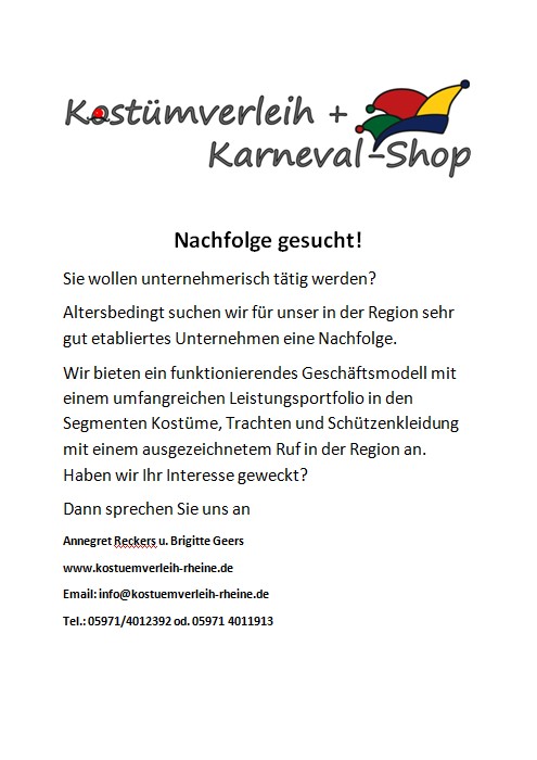 Nachfolger gesucht 12.2024 
